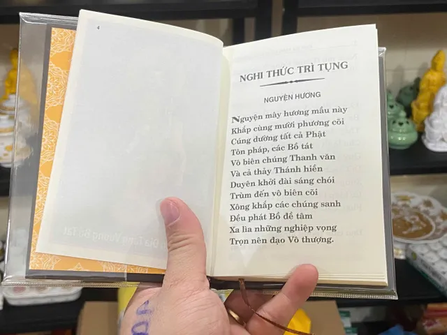 SỔ TAY Kinh Địa Tạng bìa ép kim size mini MĐ39 cực hay