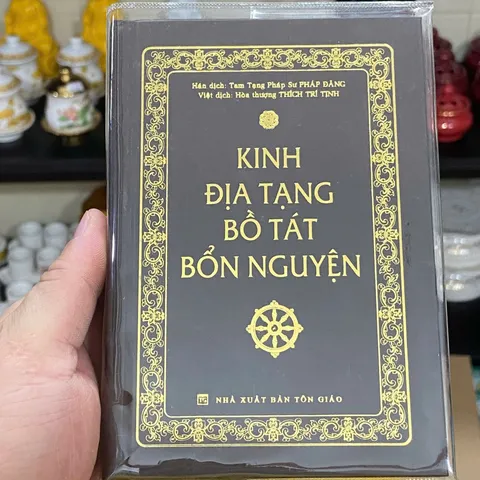 SỔ TAY Kinh Địa Tạng bìa ép kim size mini MĐ39 cực hay