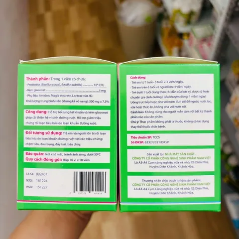 Viên vi sinh BIOSUBTYL EXTRA cân bằng lợi khuẩn đường ruột