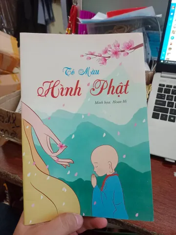 Vở Tô 14 tranh tô màu hình Phật MĐ13 T61.MĐ19