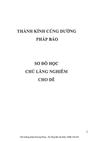 Sổ tay SƠ ĐỒ HỌC CHÚ LĂNG NGHIÊM DỄ NHẤT cực hay