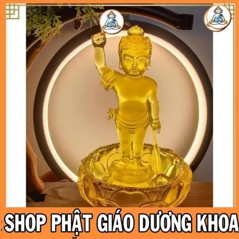 BỘ TƯỢNG ĐẢN SANH 16CM + CHẬU CỰC ĐẸP GIÁ SĨ CHO PHẬT TỬ  DƯƠNG KHOA SHOP 0398.142_241