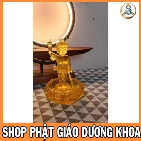 BỘ TƯỢNG ĐẢN SANH 16CM + CHẬU CỰC ĐẸP GIÁ SĨ CHO PHẬT TỬ  DƯƠNG KHOA SHOP 0398.142_241
