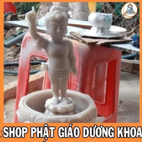 BỘ TƯỢNG ĐẢN SANH 16CM + CHẬU CỰC ĐẸP GIÁ SĨ CHO PHẬT TỬ  DƯƠNG KHOA SHOP 0398.142_241