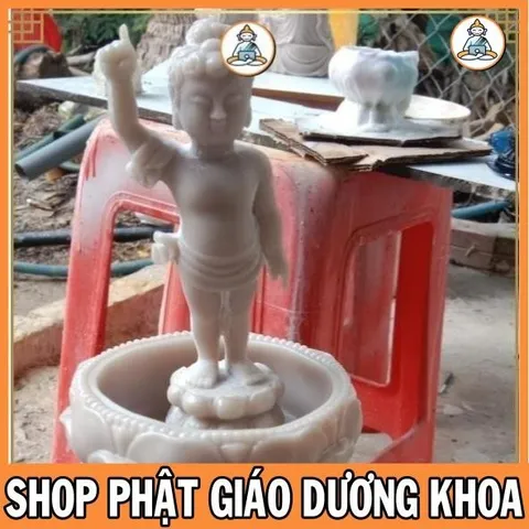 BỘ TƯỢNG ĐẢN SANH 16CM + CHẬU CỰC ĐẸP GIÁ SĨ CHO PHẬT TỬ  DƯƠNG KHOA SHOP 0398.142_241