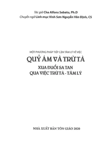 Quỷ ám và trừ tà: Xua đuổi Satan qua việc trừ tà – tâm lý DƯƠNG KHOA HÓC MÔN