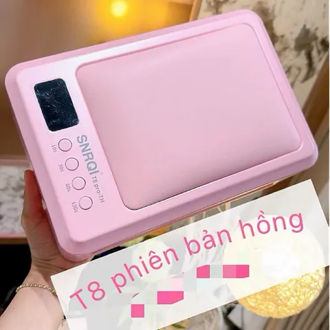 Máy Hơ SNRQI T8 PRO Hồng 72W Phiên Bản Nâng Cấp Tấm Lót Kính Siêu Bền Hơ Khoẻ Nhanh Khô Chính Hãng [ TÚ ANH NAIL ]