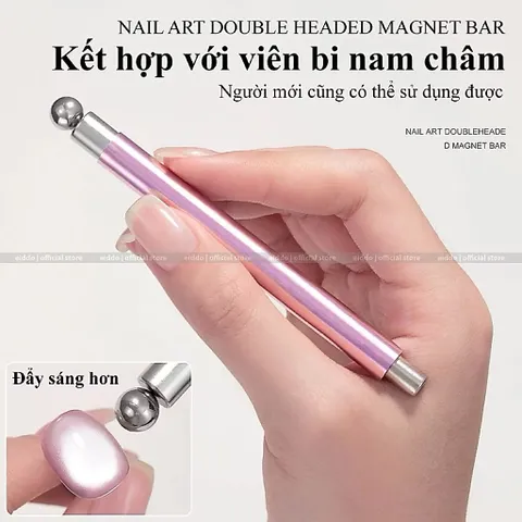[ Mẫu mới ] Nam châm mắt mèo hai đầu kèm bi tròn phiên bản nâng cấp lực hút siêu mạnh - Nam châm mắt mèo mẫu HO.T