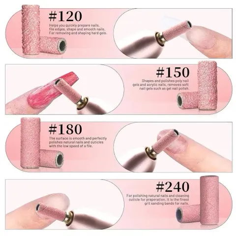 Bộ 50 Giấy Nhám Hồng Chia Ngăn Size 120/240 Phiên Bản Nâng Cấp Độ Bền Gấp 2 Lần Giúp Bộ Nail Gel Siêu Bền Chính Hãng