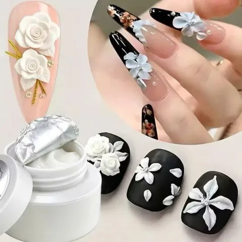 [ HOT ] Gel Khô Nặn Hoa Nổi - Hình Nổi JIESHIYA Cao Cấp Siêu Dẻo Không Dính Tay hũ To 18ML CHÍNH HÃNG [ TÚ ANH NAIL ]
