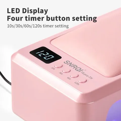 Máy Hơ SNRQI T8 PRO Hồng 72W Phiên Bản Nâng Cấp Tấm Lót Kính Siêu Bền Hơ Khoẻ Nhanh Khô Chính Hãng [ TÚ ANH NAIL ]