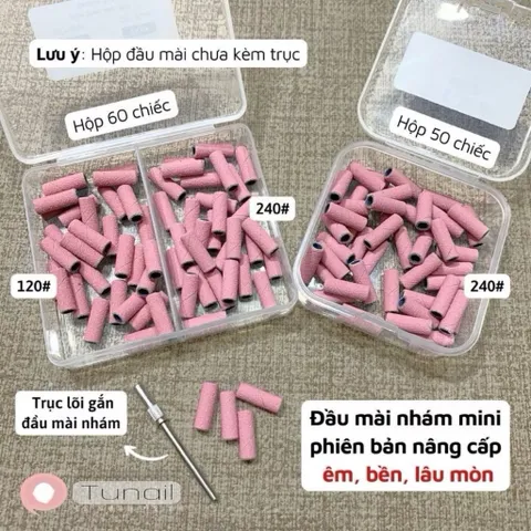 Bộ 50 Giấy Nhám Hồng Chia Ngăn Size 120/240 Phiên Bản Nâng Cấp Độ Bền Gấp 2 Lần Giúp Bộ Nail Gel Siêu Bền Chính Hãng