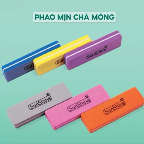 ( Giá sỉ ) Bịch 20 phao ngắn chà móng Sunshine 2 mặt nhám 100/180 chuẩn Loại 1 siêu cứng bền chuyên dụng ngành Nail