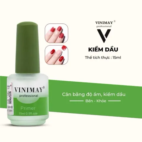 Kiềm Dầu Vinimay CHÍNH HÃNG - Primer khử dầu móng tăng độ bám bền gấp đôi ( MẪU MỚI CHÍNH HÃNG )