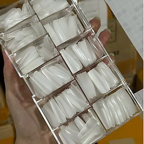 Móng úp HSM phom Thang nhám sẵn chuẩn xịn hộp 500 móng ( CHÍNH HÃNG )