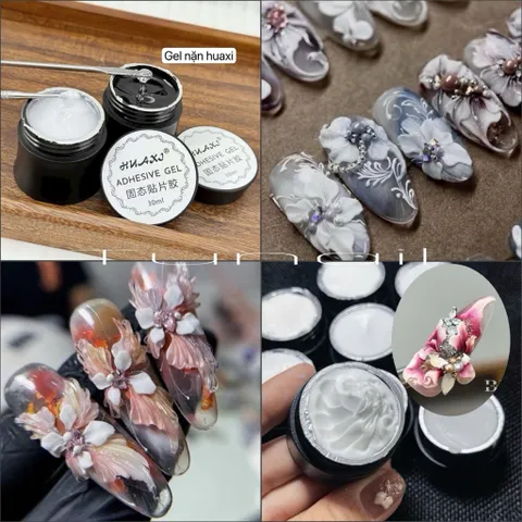 Gel nặn hoa nổi không dính tay - Gel khô nặn hoa nổi tạo hình nổi siêu dẻo hũ to 30g ( HOT )