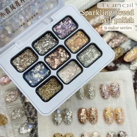 Khay gel nhũ vảy galaxy 9 màu cao cấp siêu sáng tạo Nail ombre - sơn móng tay đa năng [ TÚ ANH NAIL ]