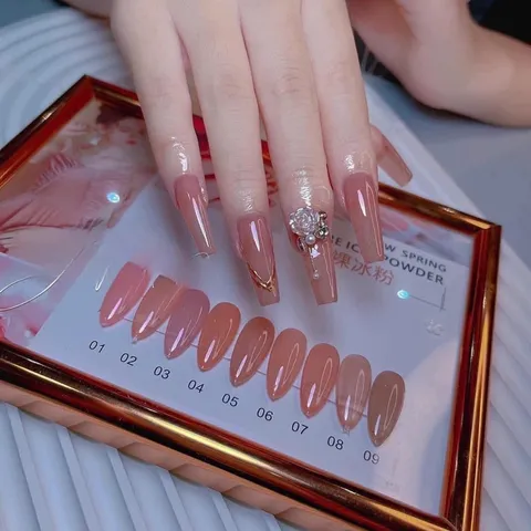 Set 9 màu sơn thạch siêu Hot chuẩn loại 1 chất đặc đẹp tặng bảng màu cực xịn