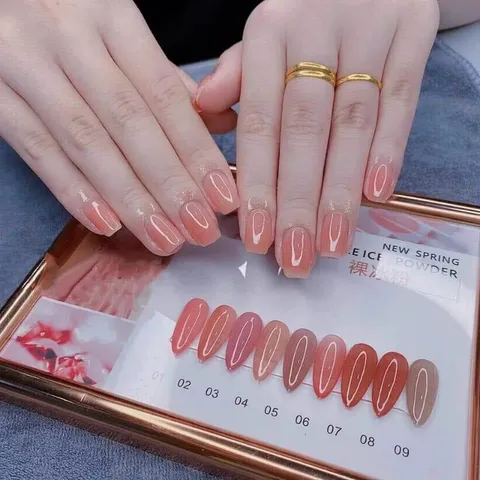 Set 9 màu sơn thạch siêu Hot chuẩn loại 1 chất đặc đẹp tặng bảng màu cực xịn