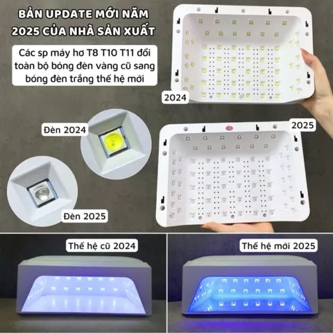 Máy Hơ Gel SNRQI T8 Chính Hãng 72W 60 Bóng LED/ UV Hơ Mạnh , Khoang Rộng Có Đệm Kê Tay ( Bảo Hành Chính Hãng )