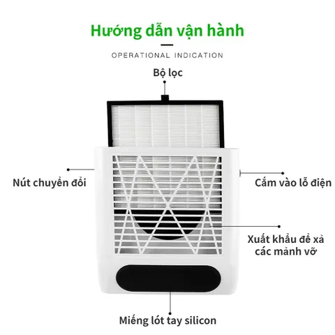 [ LOẠI 1 HÚT KHOẺ ] Máy hút bụi Nail BQ-858 công suất 80w hút cực mạnh thiết kế sang xịn đủ bộ [ BẢO HÀNH ĐẦY ĐỦ ]