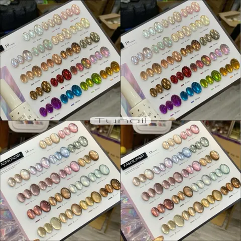 Set Sơn Mắt Mèo Cực Quang Ánh Nước 18-19 Màu FASHIONSIR Cao Cấp Hiệu Ứng Siêu Lung linh Bắt Sáng [ Tặng Bảng Màu Xịn ]