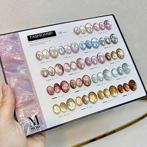 Set Sơn Mắt Mèo Cực Quang Ánh Nước 18-19 Màu FASHIONSIR Cao Cấp Hiệu Ứng Siêu Lung linh Bắt Sáng [ Tặng Bảng Màu Xịn ]