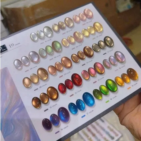Set Sơn Mắt Mèo Cực Quang Ánh Nước 18-19 Màu FASHIONSIR Cao Cấp Hiệu Ứng Siêu Lung linh Bắt Sáng [ Tặng Bảng Màu Xịn ]
