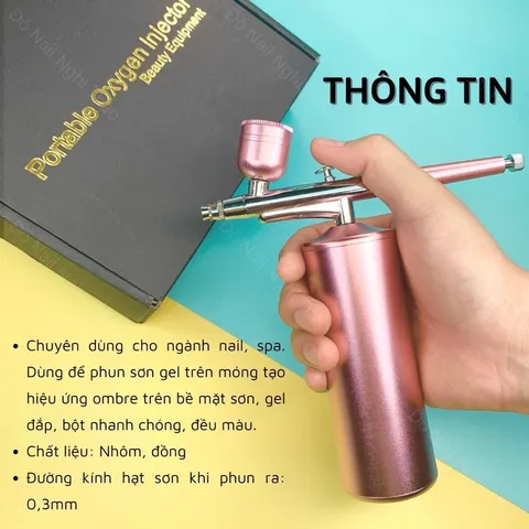 Máy phun ombre siêu nhanh thế hệ mới phun ombre siêu nhanh đều đẹp cho thợ nail hàng chuẩn