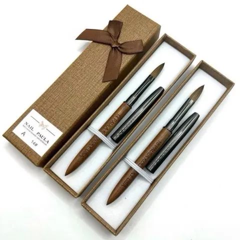 Cọ Đắp Bột Paula Kolinsky Cao Cấp Lông Chồn Xịn 100% size 16-18 Chuyên Dụng Đắp Bột Móng Chính Hãng [ TÚ ANH NAIL ]