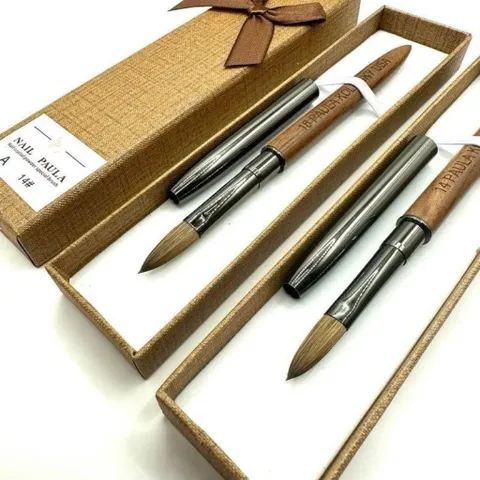 Cọ Đắp Bột Paula Kolinsky Cao Cấp Lông Chồn Xịn 100% size 16-18 Chuyên Dụng Đắp Bột Móng Chính Hãng [ TÚ ANH NAIL ]