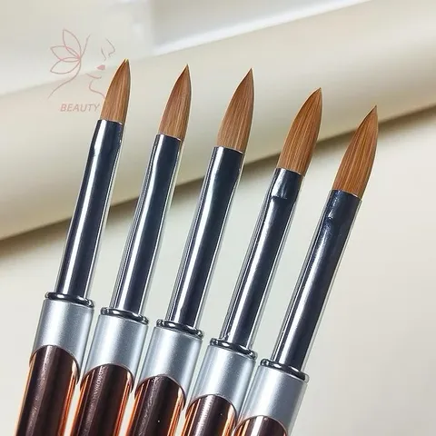 Cọ đắp móng bột Kolinsky lông chồn xịn siêu ngậm nước không dính bột đắp móng siêu êm số 16