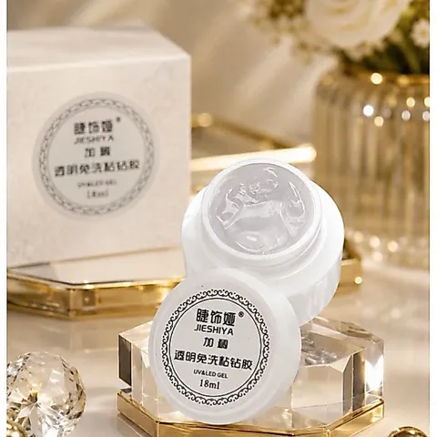 [HOT] Gel Thuỷ Tinh JIESHIYA Hũ To 18G - Gel Vẽ Nổi Đính Đá Tạo Cầu Móng Đa Năng 5 in1 Chất Siêu Đặc Chính Hãng