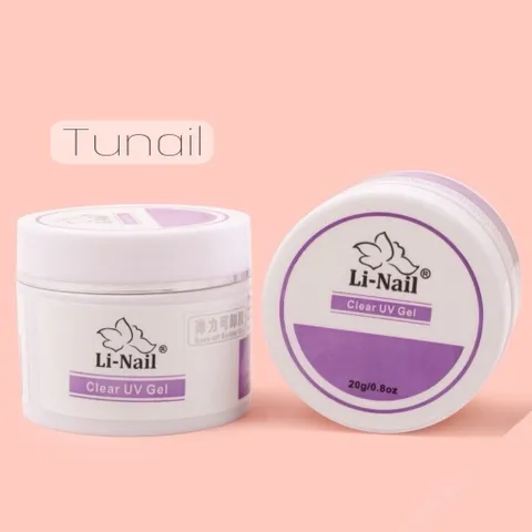 (CHÍNH HÃNG) Gel đắp móng Li-nail chất gel siêu đặc không nóng chảy đa năng màu trong suốt hũ to 65g ngành Nail