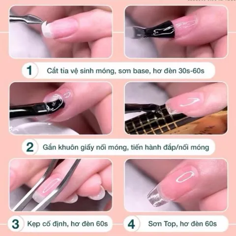 (CHÍNH HÃNG) Gel đắp móng Li-nail chất gel siêu đặc không nóng chảy đa năng màu trong suốt hũ to 65g ngành Nail