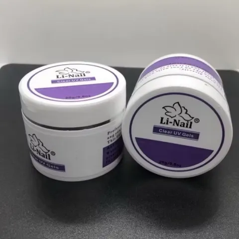 (CHÍNH HÃNG) Gel đắp móng Li-nail chất gel siêu đặc không nóng chảy đa năng màu trong suốt hũ to 65g ngành Nail