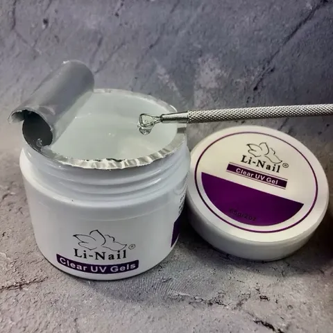 (CHÍNH HÃNG) Gel đắp móng Li-nail chất gel siêu đặc không nóng chảy đa năng màu trong suốt hũ to 65g ngành Nail