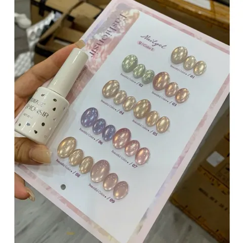 Set 9 Màu Sơn Mắt Mèo Cực Quang Ánh Nước FASHIONSIR Cao Cấp Hiệu Ứng Siêu Sáng Mịn Mã HOT [ TẶNG KÈM BẢNG MÀU XỊN ]
