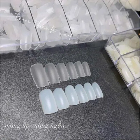 Móng úp HSM nhám sẵn đủ phom hàng chuẩn hộp 500 móng