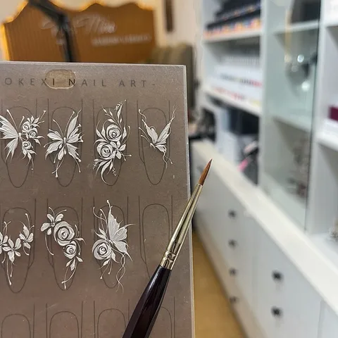 Cọ vẽ hoa đầu tròn đầu nhọn đa năng vẽ trang trí móng chuẩn xịn ngành nail