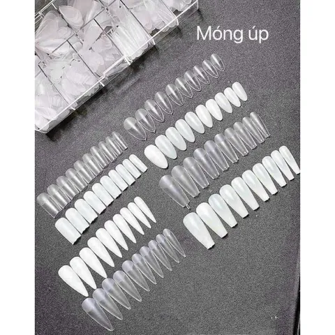 Móng úp HSM phom Bầu nhám sẵn chuẩn phom hộp 500 móng ( CHÍNH HÃNG )
