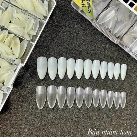 Móng úp HSM phom Bầu nhám sẵn chuẩn phom hộp 500 móng ( CHÍNH HÃNG )