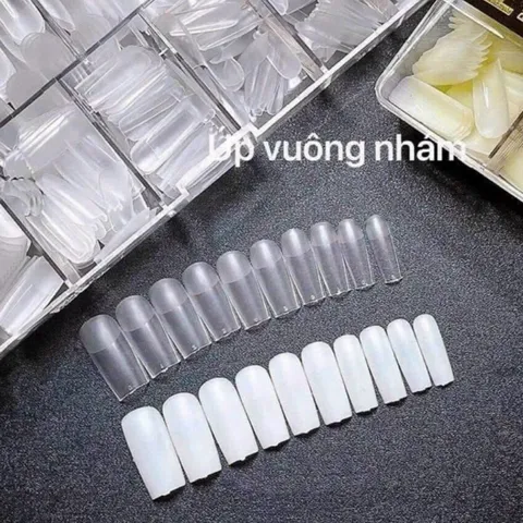 Móng úp HSM phom Bầu nhám sẵn chuẩn phom hộp 500 móng ( CHÍNH HÃNG )