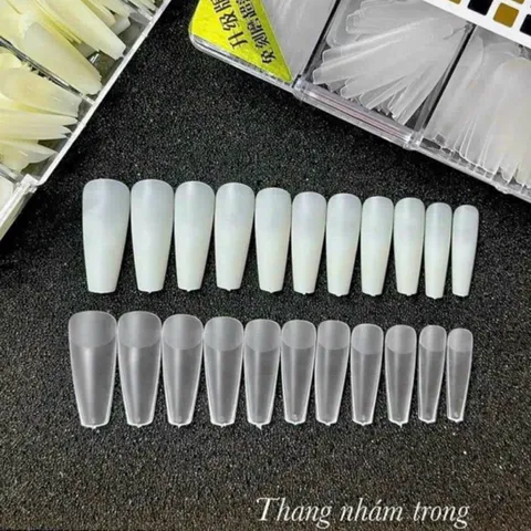 Móng úp HSM phom Bầu nhám sẵn chuẩn phom hộp 500 móng ( CHÍNH HÃNG )