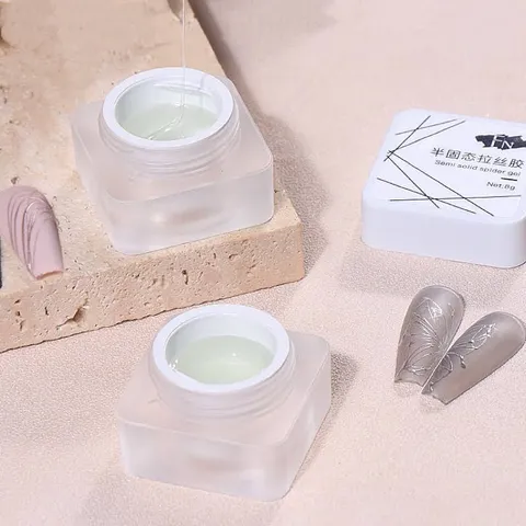 Gel nhện trong suốt vẽ móng chà tráng gương đa năng siêu dai đặc HOT