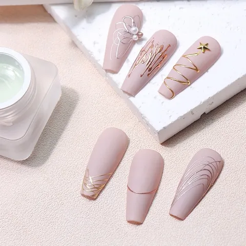 Gel nhện trong suốt vẽ móng chà tráng gương đa năng siêu dai đặc HOT
