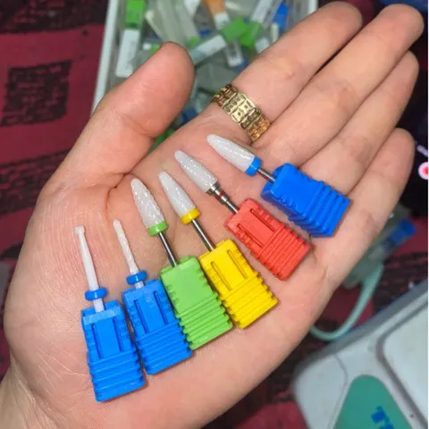 Đầu mài sứ Ceramic mài sơn gel , mài bột móng siêu êm bền không nóng rát phạm da đủ Size hàng chuẩn xịn