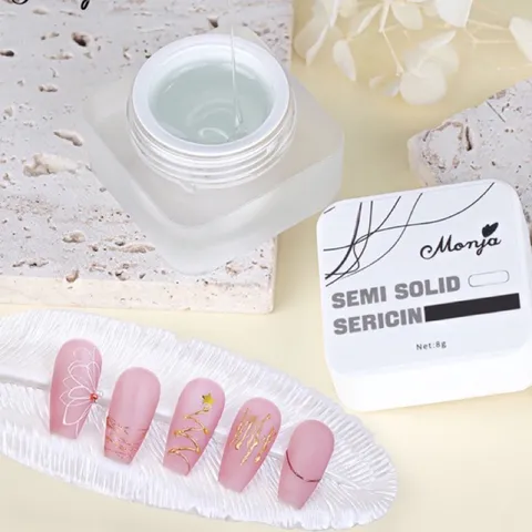 Gel nhện trong suốt vẽ móng chà tráng gương đa năng siêu dai đặc HOT