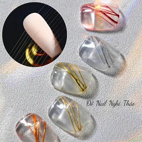 Gel nhện trong suốt vẽ móng chà tráng gương đa năng siêu dai đặc HOT