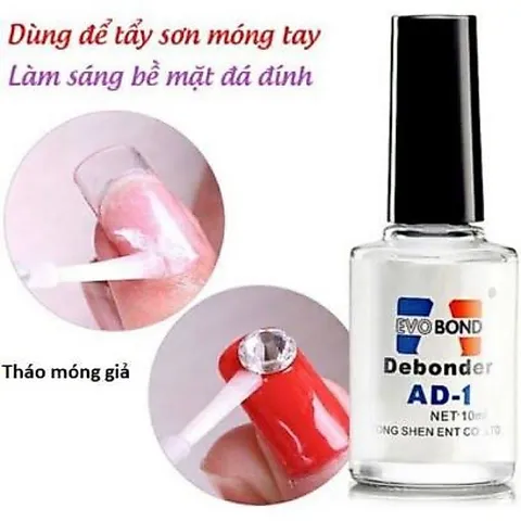 Nước AD tháo móng sáng đá rửa nhíp đa năng chuyên dụng ngành nail mi chính hãng